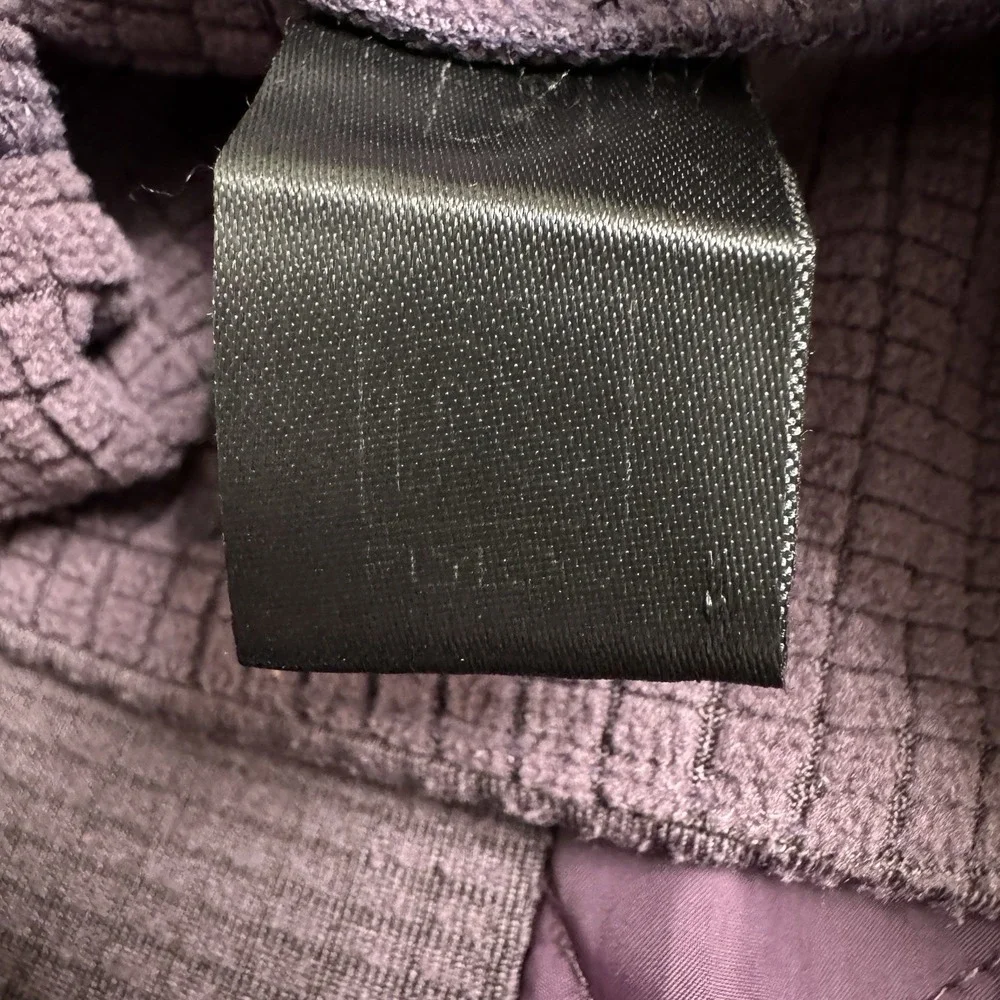 Flylow Pullover Womens Small Purple Grid‎ Fleece Midlayer Sondra Outdoor Hiking